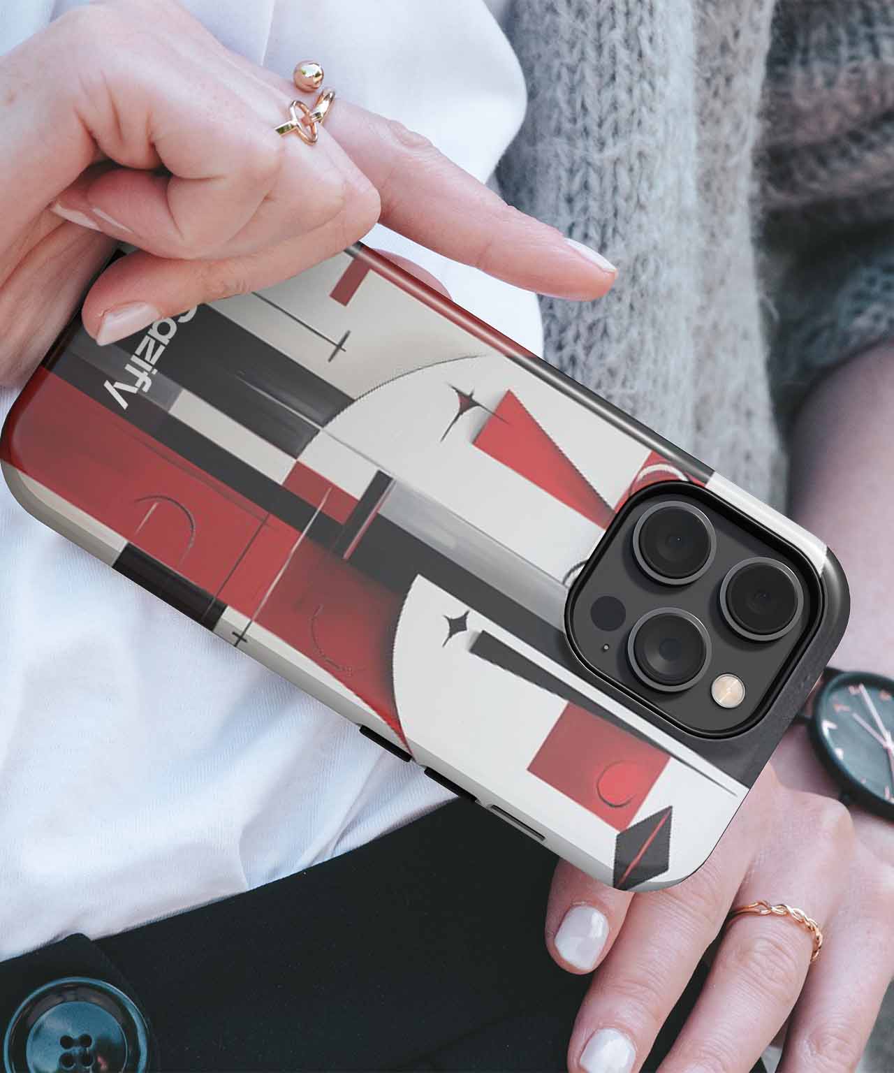 Abstract Duality in Bold Colors iPhone case Case Cazify - Delivery Canada