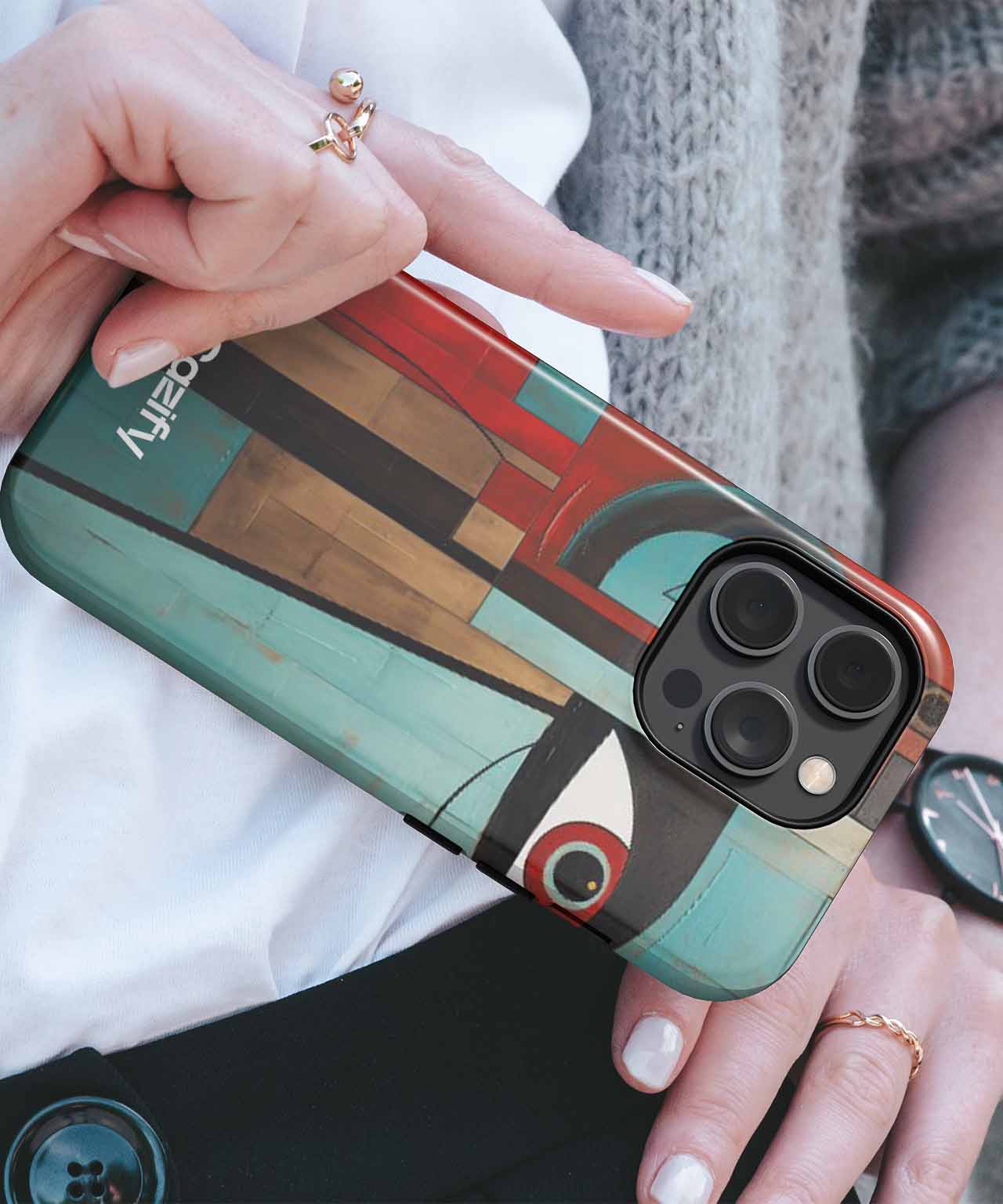 Abstract Eye Popping Color Mashup iPhone case Case Cazify - Delivery Canada