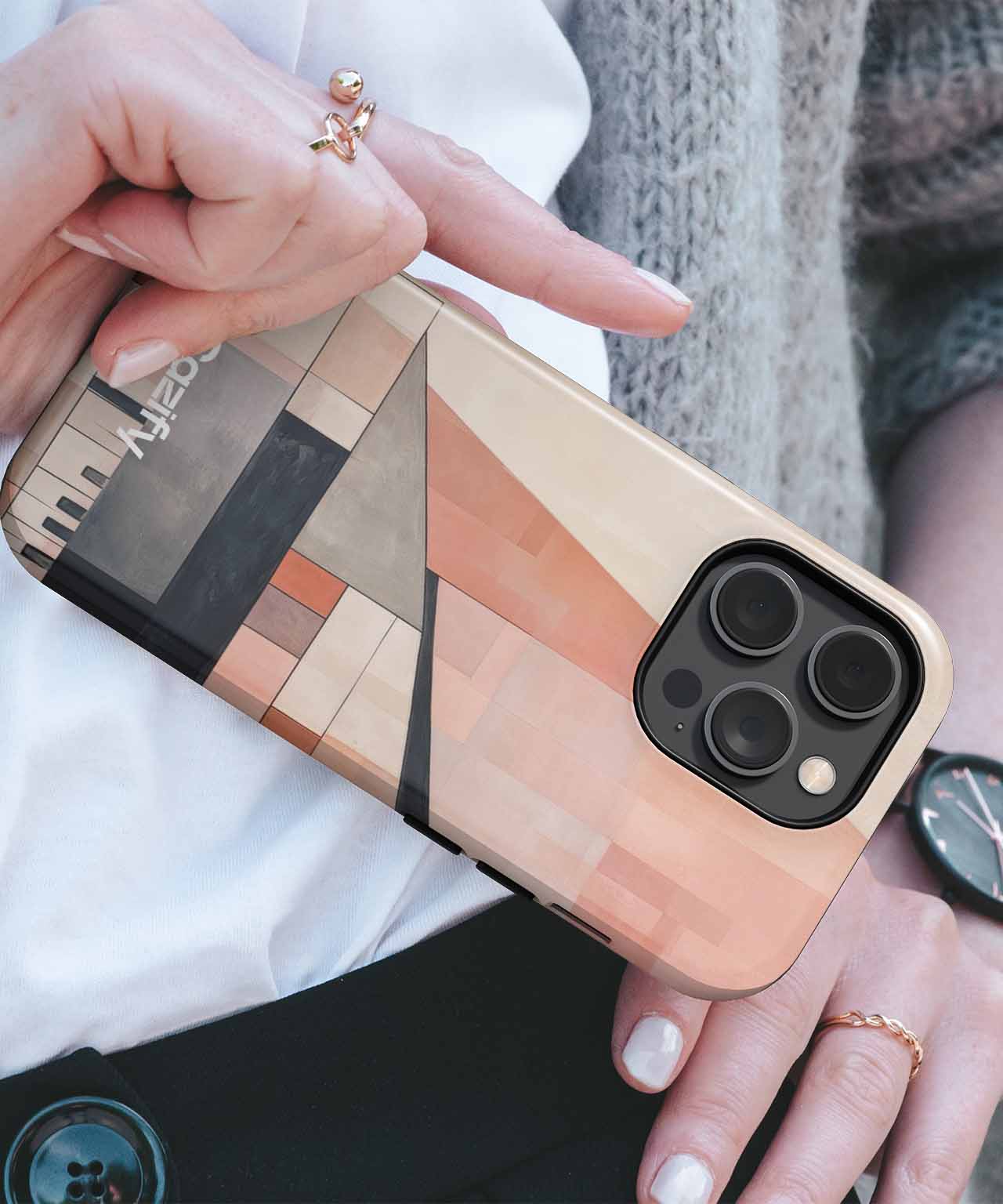 Abstract Melody in Geometric Harmony iPhone case Case Cazify - Delivery Canada