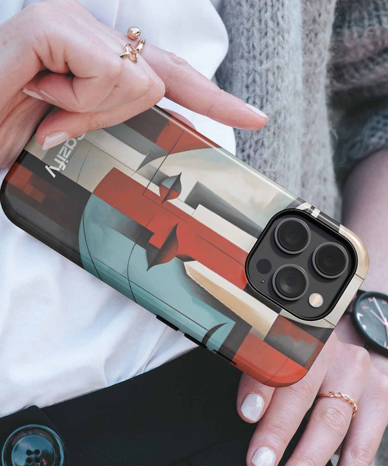 Artful Faces in Bold Colors iPhone case Case Cazify - Delivery Canada