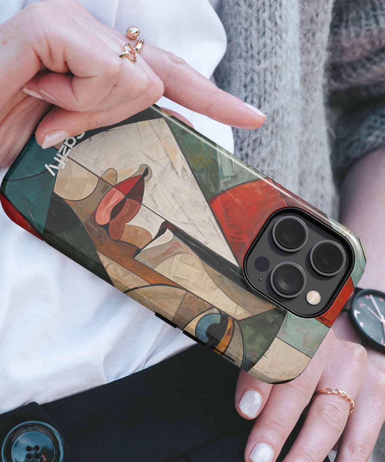 Artful Puzzle of Mysterious Colors iPhone case Case Cazify - Delivery Canada