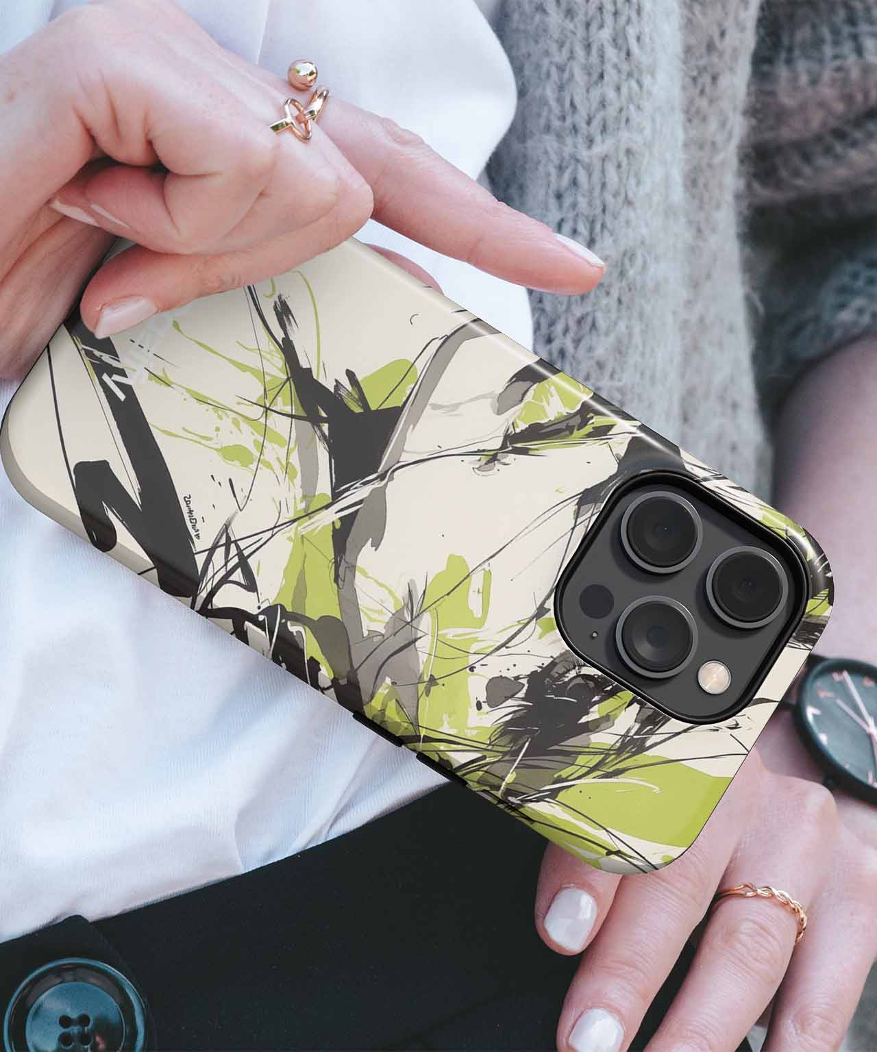 Artistic Whimsy in Abstract Elegance iPhone case Case Cazify - Delivery Canada