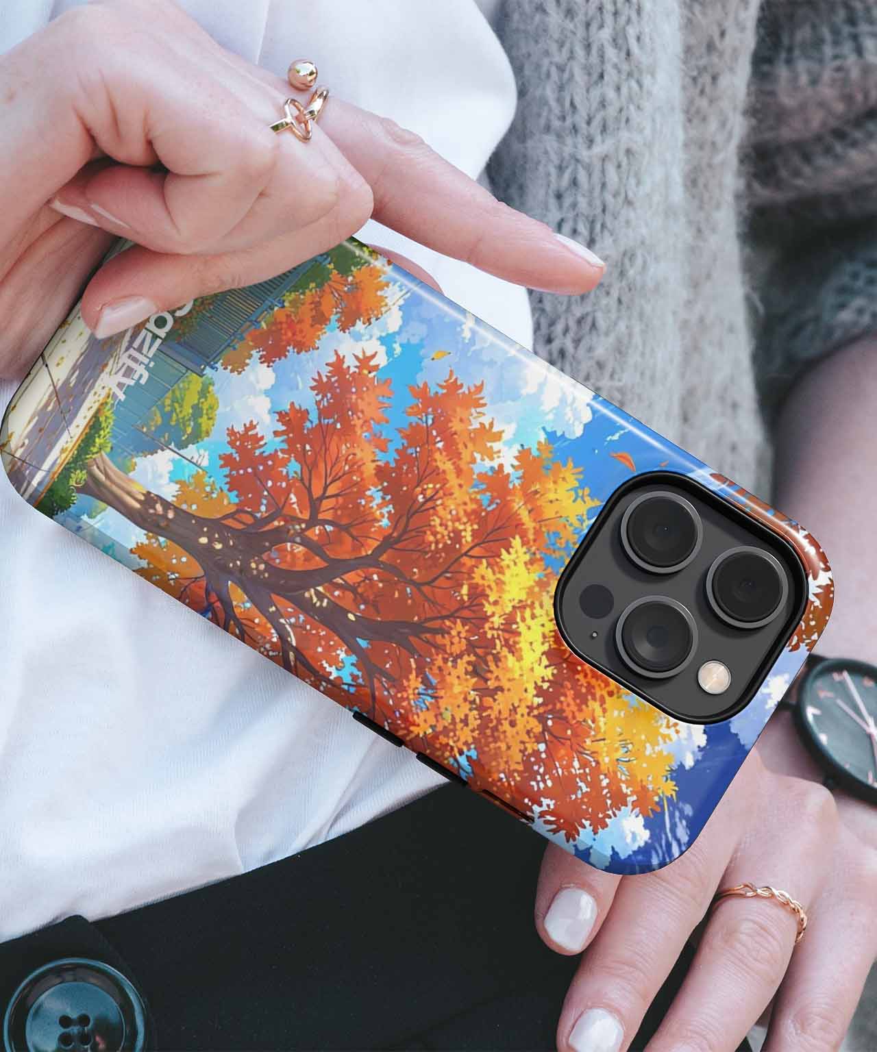 Autumn Leaves Dance in the Breeze iPhone case Case Cazify - Delivery Canada