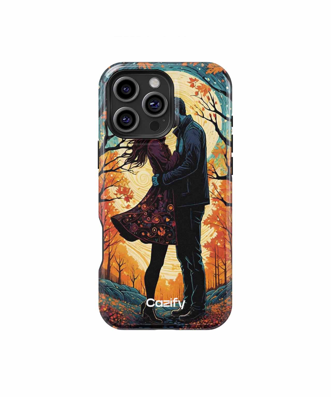 Autumn Love Under Golden Leaves iPhone case Case Cazify - Delivery Canada