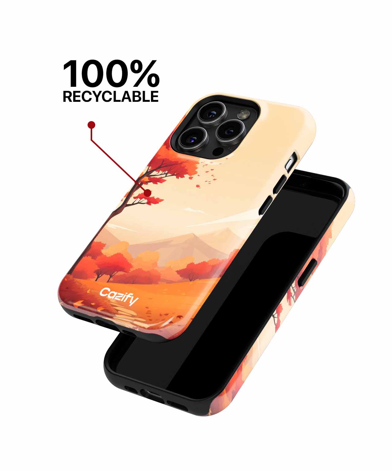 Autumn's Whimsical Orange Wonderland iPhone case Case Cazify - Delivery Canada