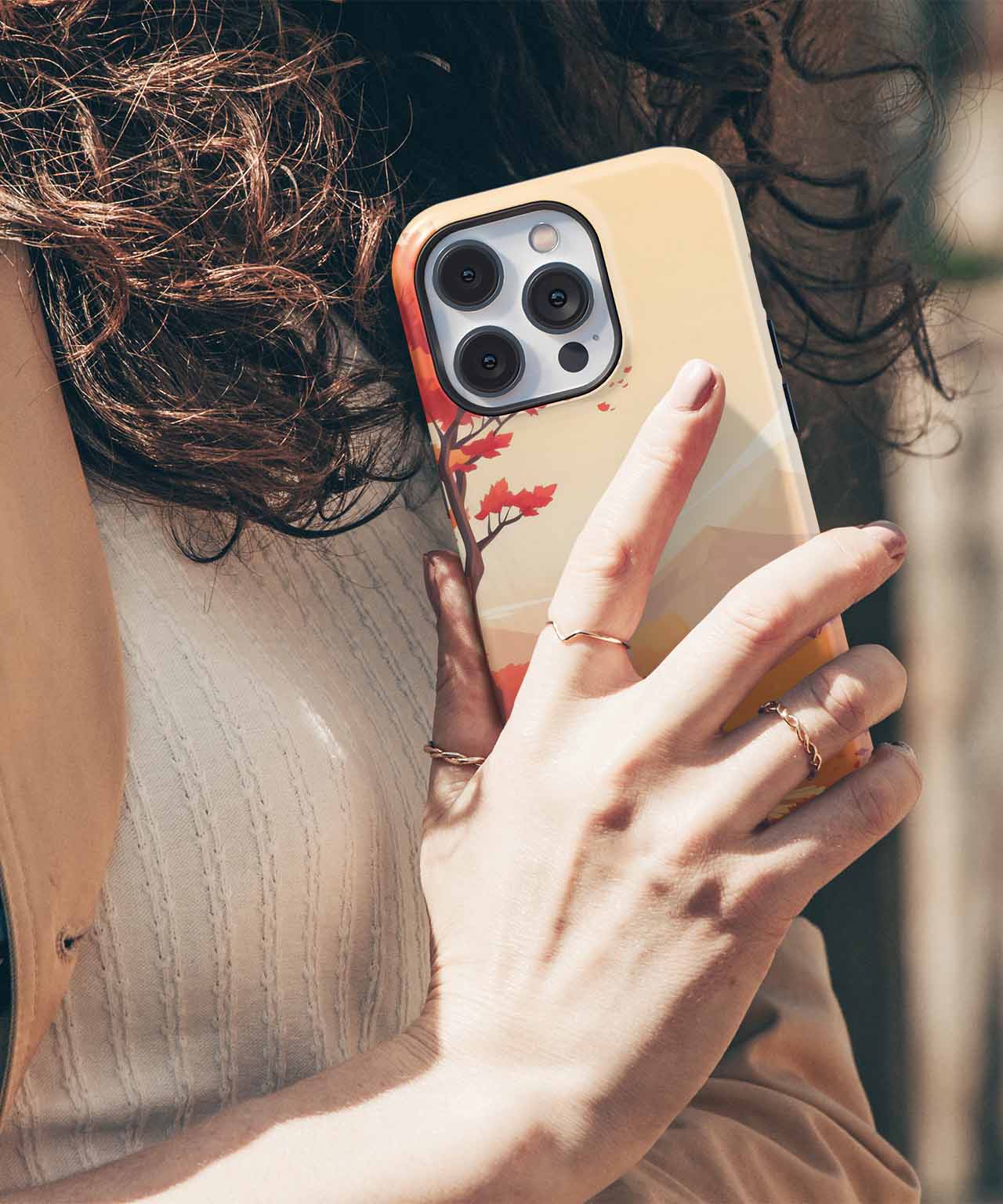 Autumn's Whimsical Orange Wonderland iPhone case Case Cazify - Delivery Canada