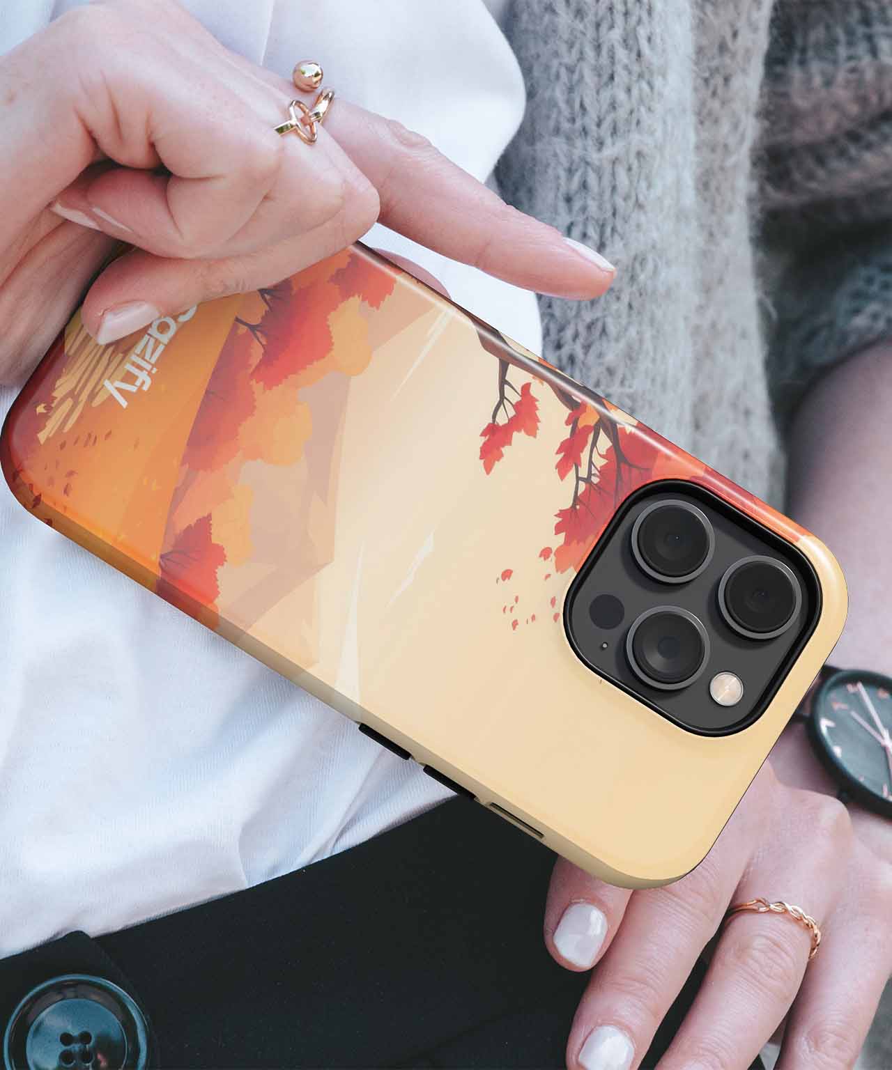 Autumn's Whimsical Orange Wonderland iPhone case Case Cazify - Delivery Canada