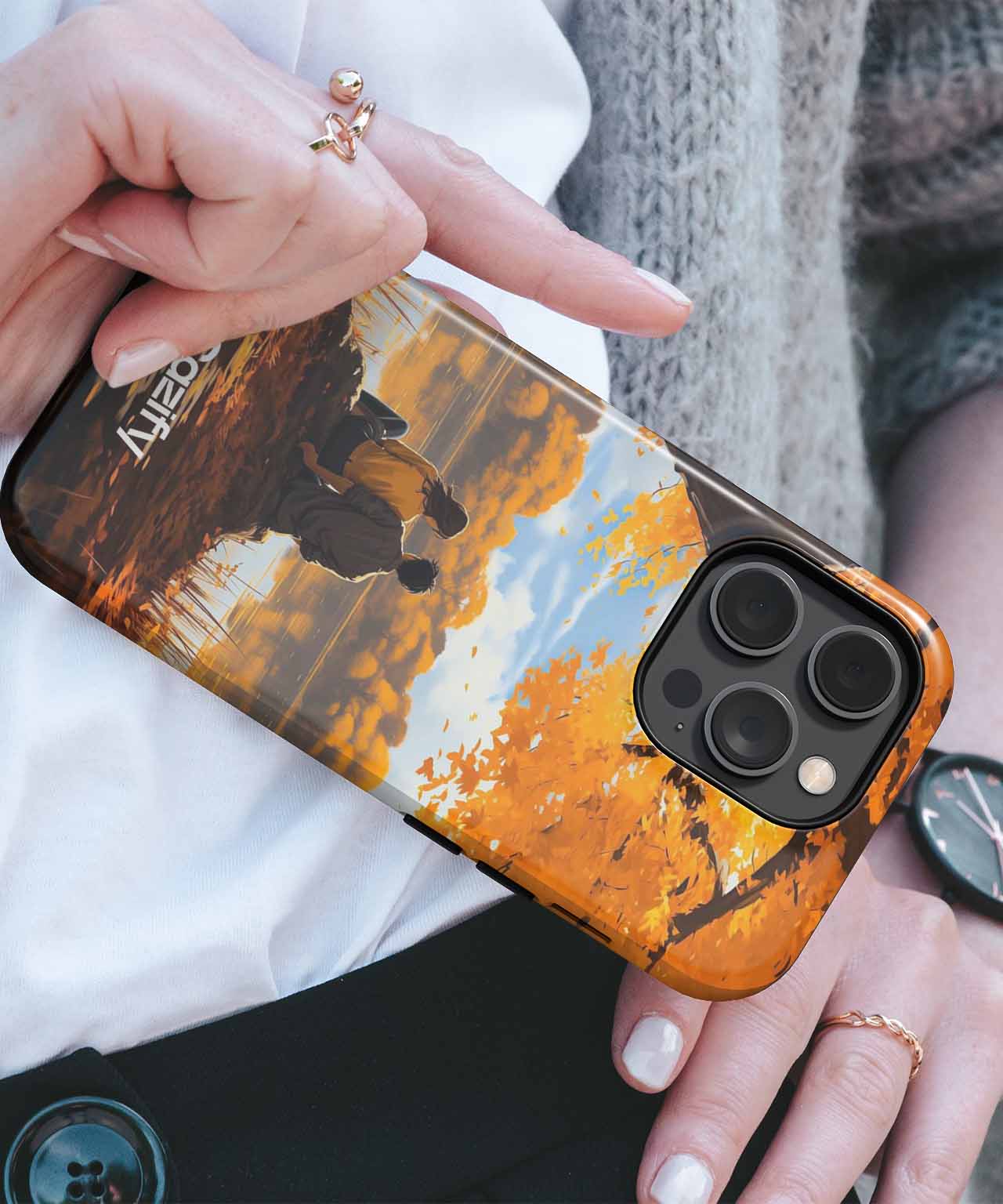 Autumnal Love by the Lake iPhone case Case Cazify - Delivery Canada