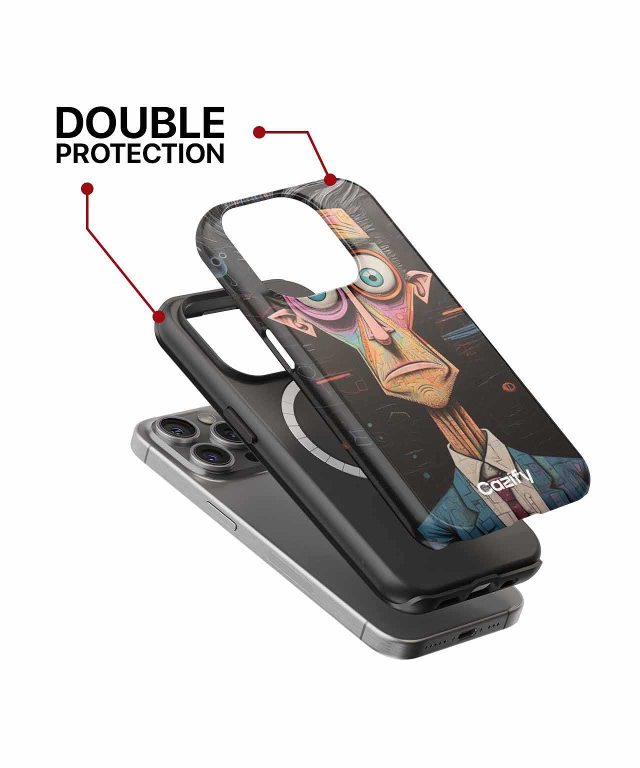 Bewildered Businessman with Quirky Style iPhone case Case Cazify - Delivery Canada