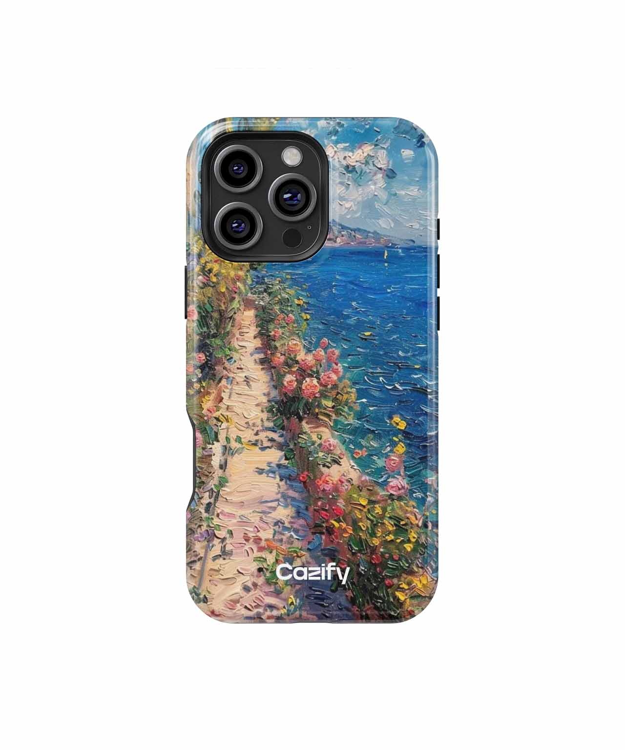 Blissful Coastal Stroll with Flowers iPhone case Case Cazify - Delivery Canada