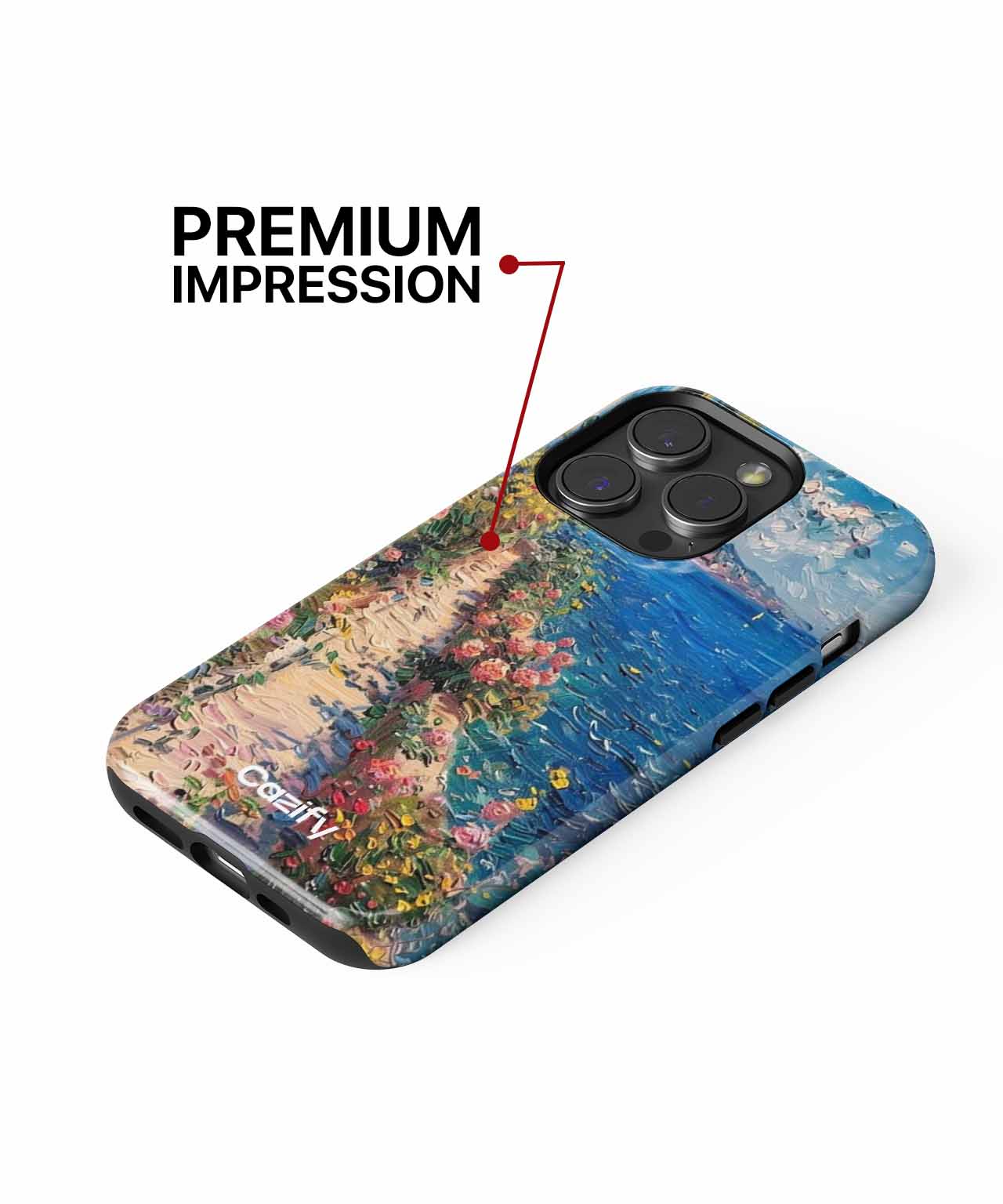 Blissful Coastal Stroll with Flowers iPhone case Case Cazify - Delivery Canada