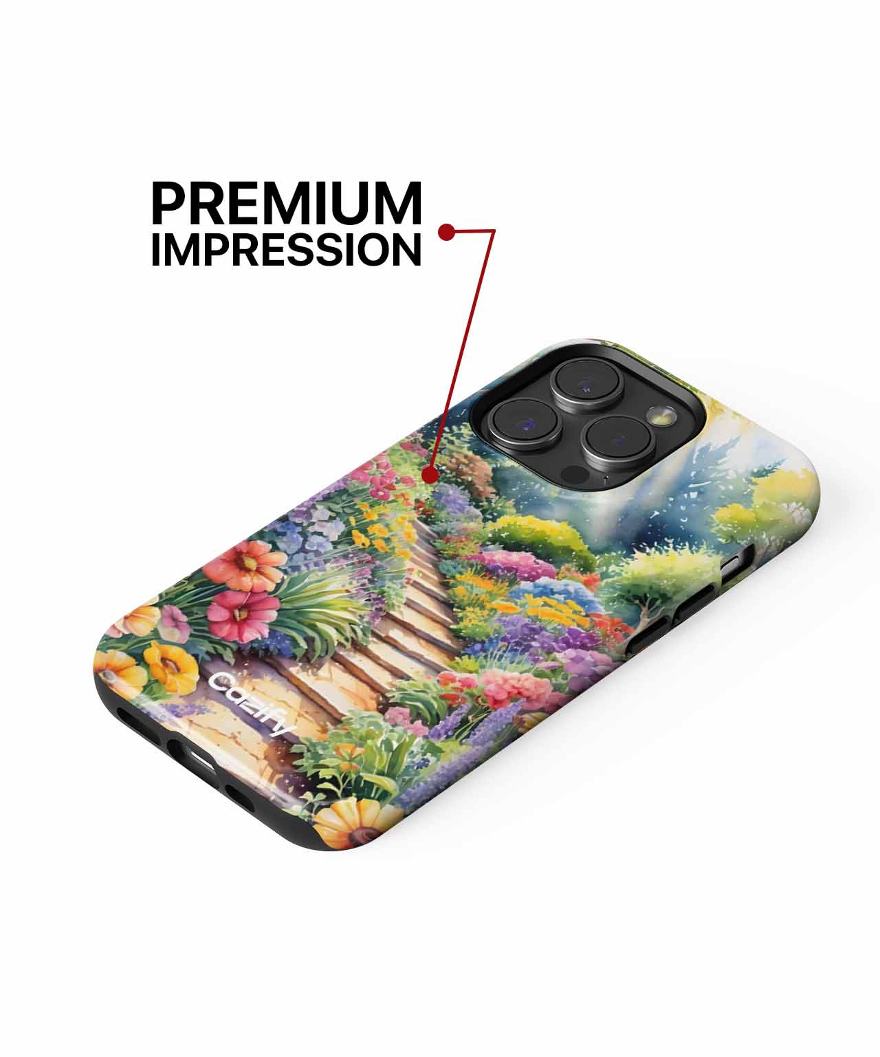 Blissful Floral Pathway of Dreams iPhone case Case Cazify - Delivery Canada