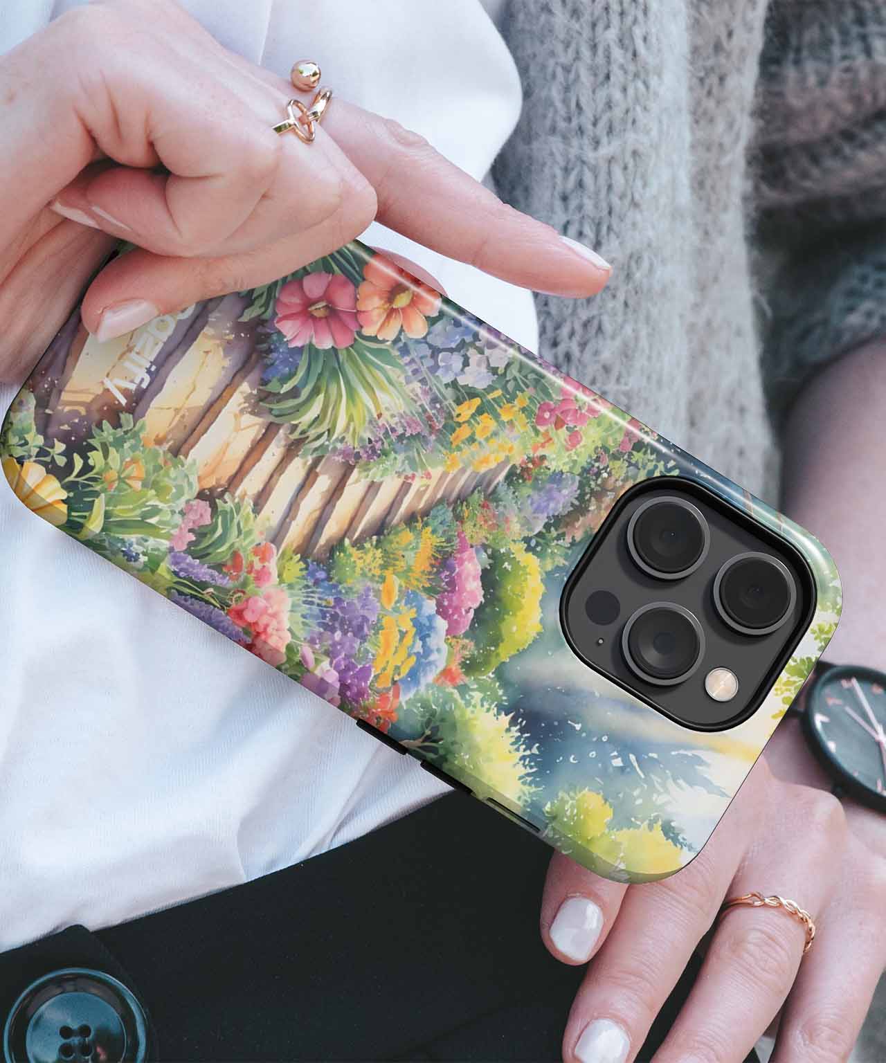Blissful Floral Pathway of Dreams iPhone case Case Cazify - Delivery Canada