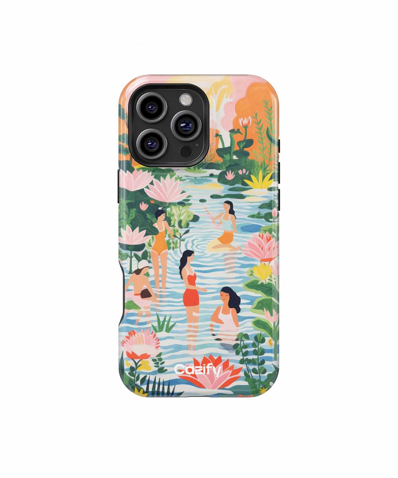 Blissful Ladies in a Vibrant Oasis iPhone case Case Cazify - Delivery Canada