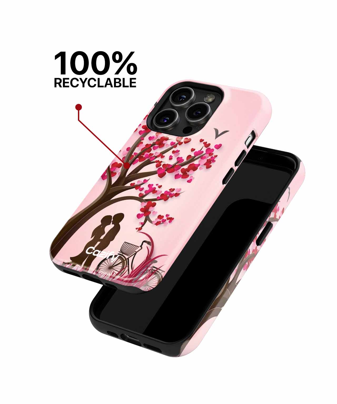 Blissful Nature Love Under Hearts iPhone case Case Cazify - Delivery Canada