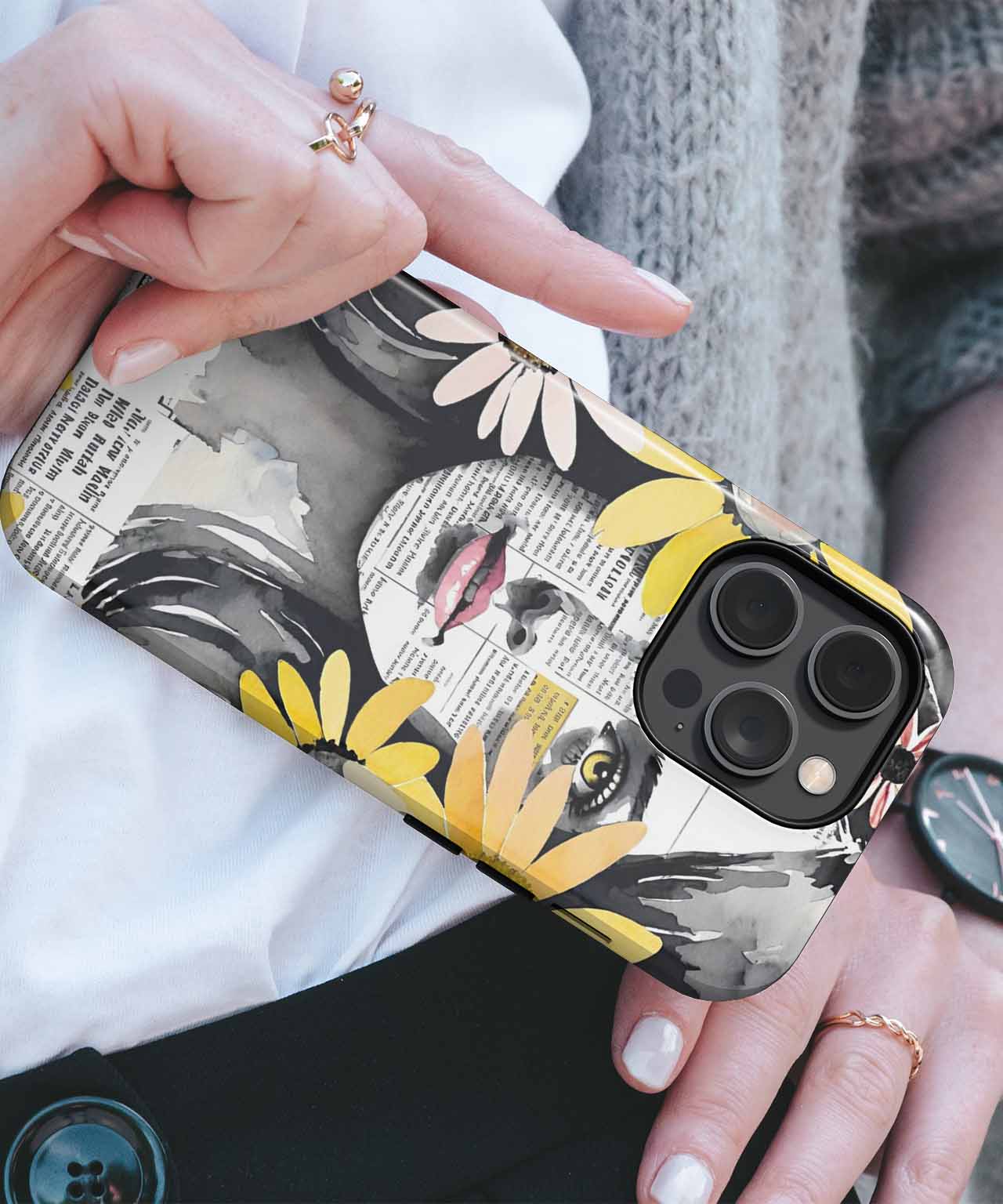 Blooming Beauty with a Twist iPhone case Case Cazify - Delivery Canada