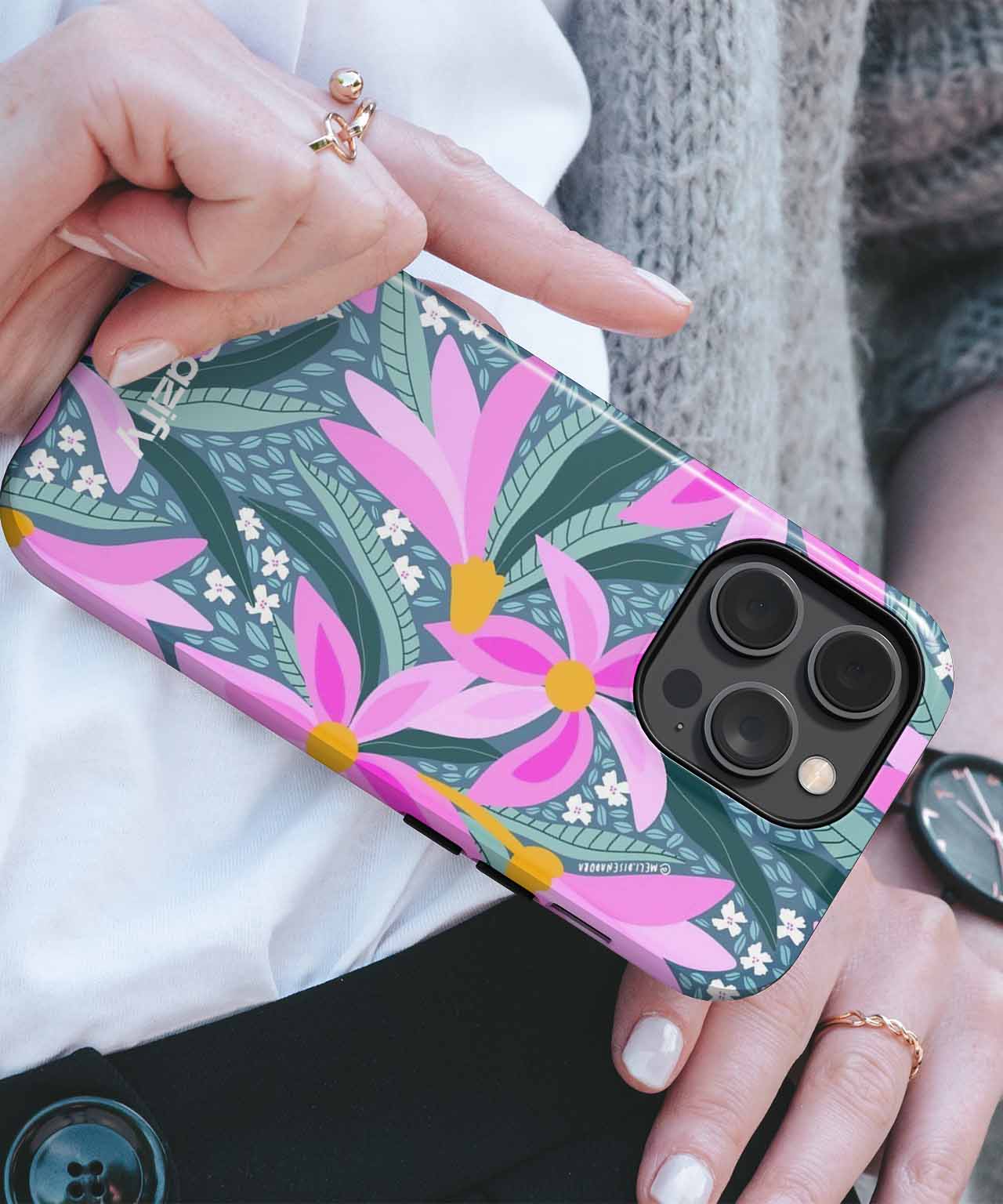 Blooming Pink Paradise of Delightful Flowers iPhone case Case Cazify - Delivery Canada