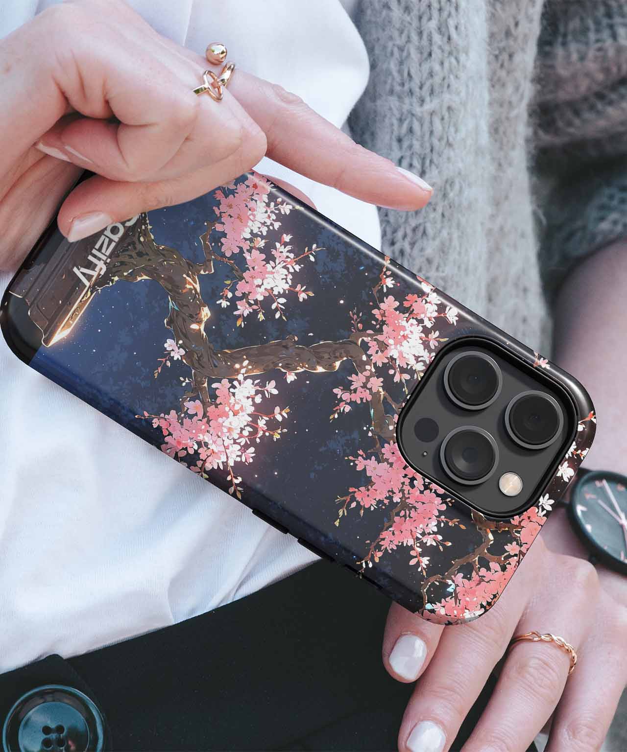 Blossoming Cherry Tree of Serenity iPhone case Case Cazify - Delivery Canada