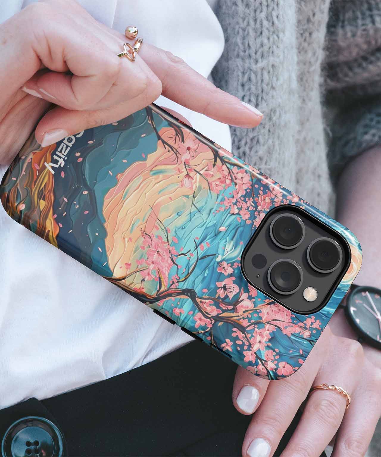 Blossoming Dreams Under a Starry Sky iPhone case Case Cazify - Delivery Canada