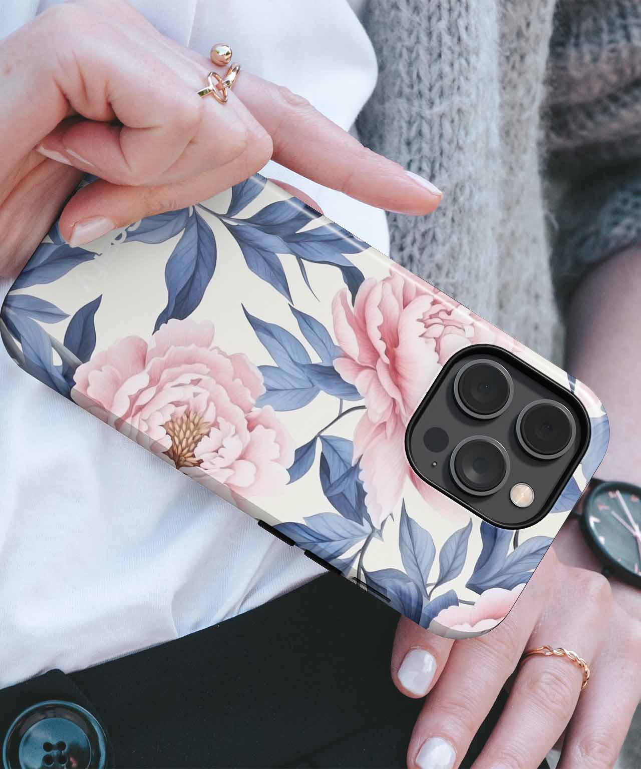 Blossoming Peonies in a Whimsical Garden iPhone case Case Cazify - Delivery Canada
