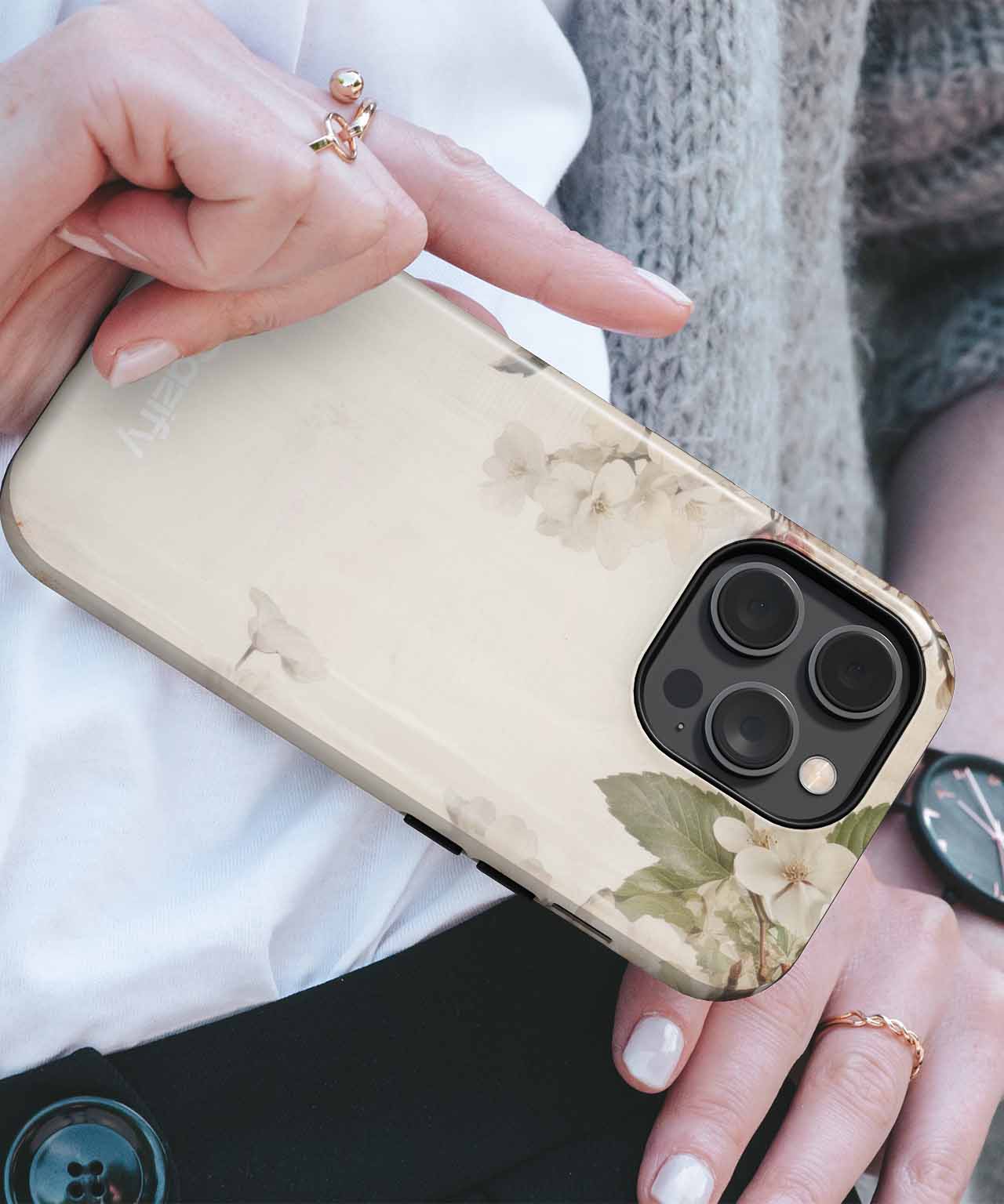 Blossoming Serenity with Whimsical Flowers iPhone case Case Cazify - Delivery Canada