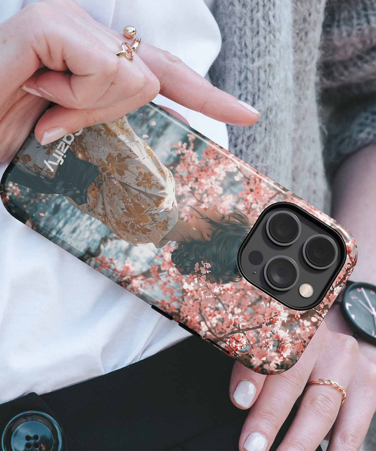 Blossoms and Beauty in Cherry Dreams iPhone case Case Cazify - Delivery Canada