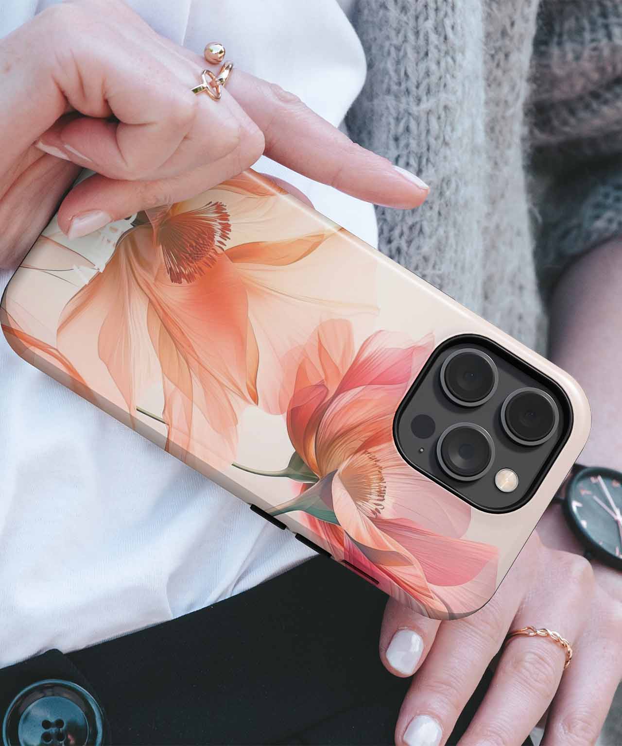Blushing Petals Dancing in the Breeze iPhone case Case Cazify - Delivery Canada