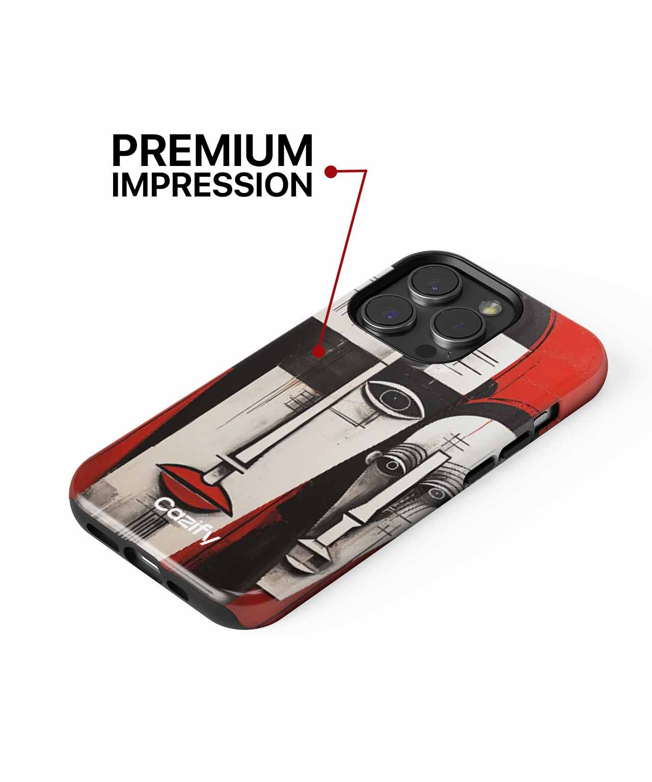 Bold Abstract Faces in Contrast iPhone case Case Cazify - Delivery Canada