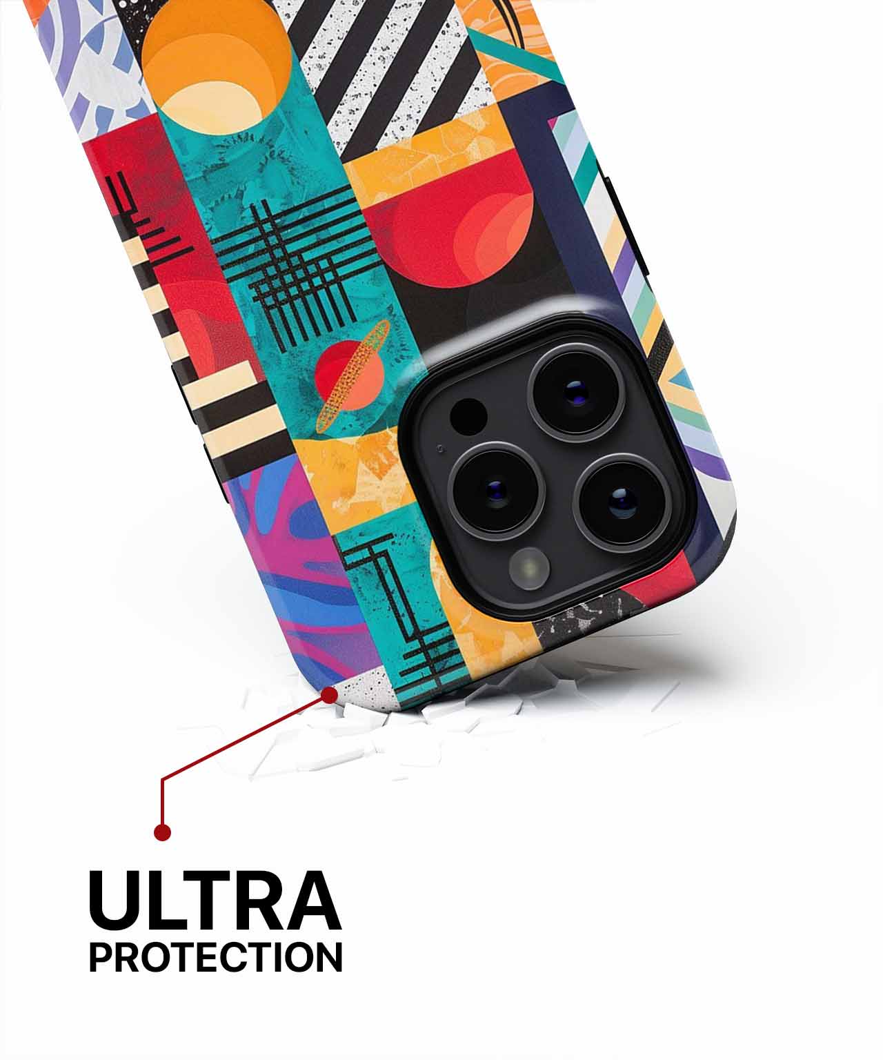 Bold Colorful Geometric Extravaganza iPhone case Case Cazify - Delivery Canada