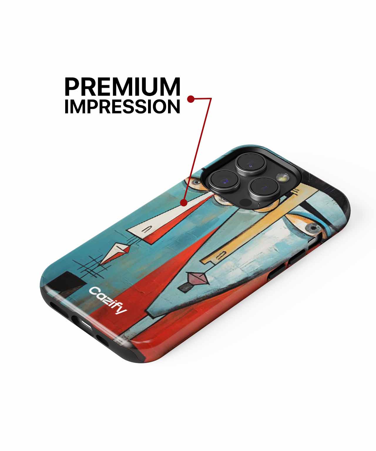 Bold Quirky Faces in Vibrant Colors iPhone case Case Cazify - Delivery Canada