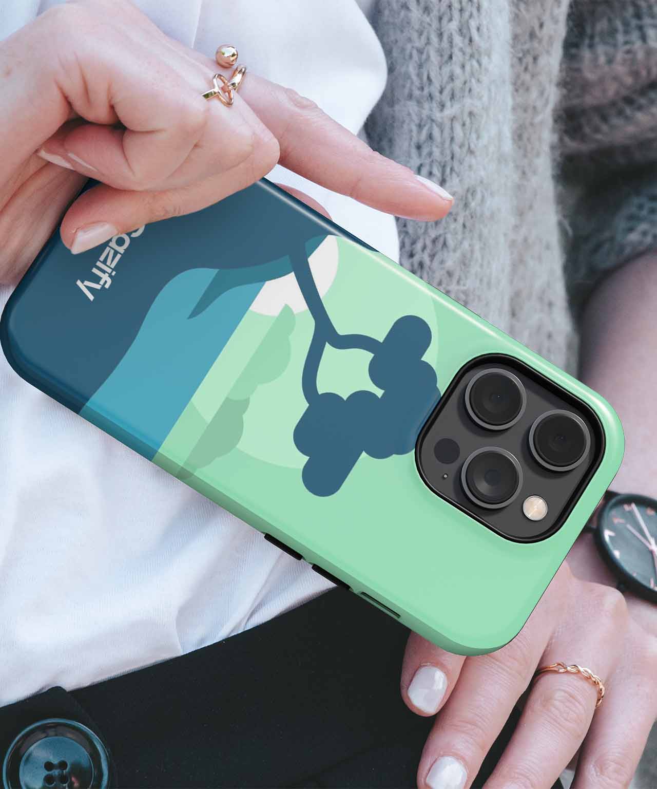 Breezy Beachside Serenity with a Twist iPhone case Case Cazify - Delivery Canada