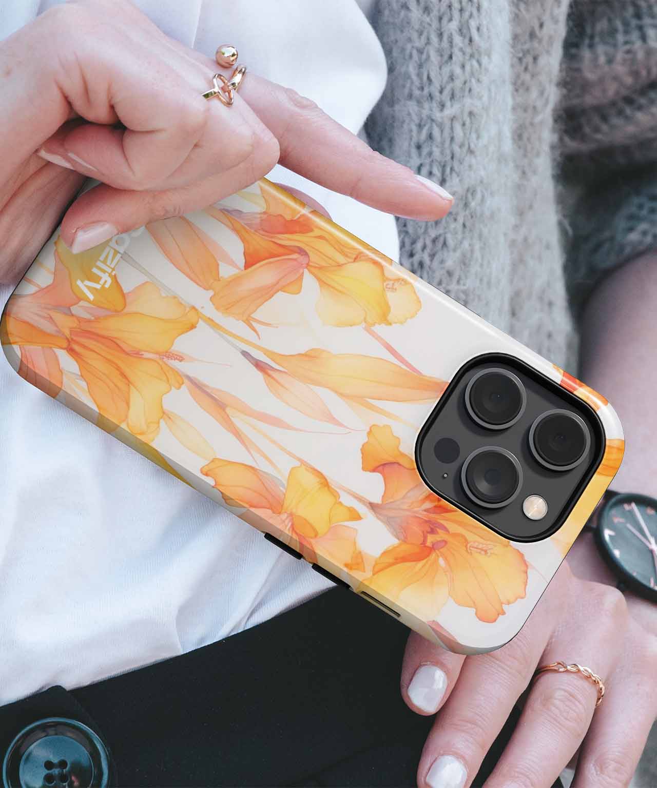 Bright Blossoms of Cheerful Summer Vibes iPhone case Case Cazify - Delivery Canada