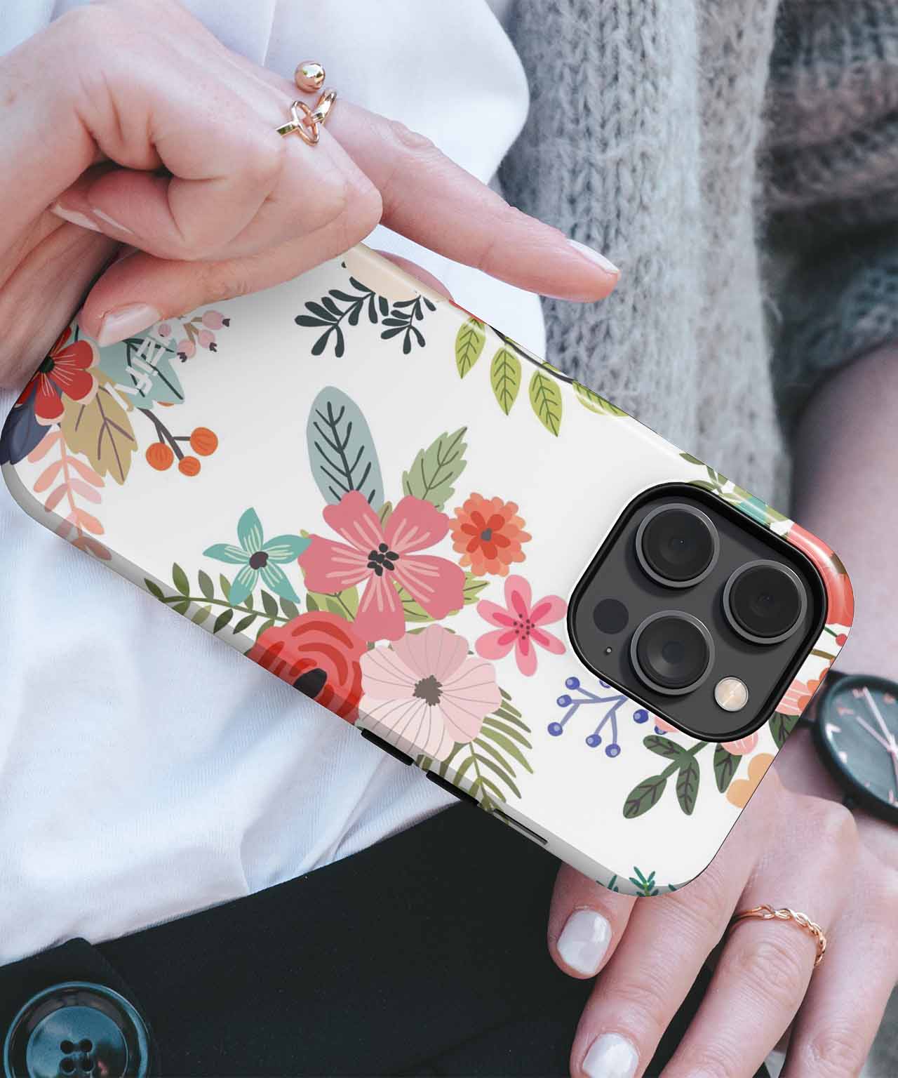 Bright Floral Delight with Cheerful Blooms iPhone case Case Cazify - Delivery Canada
