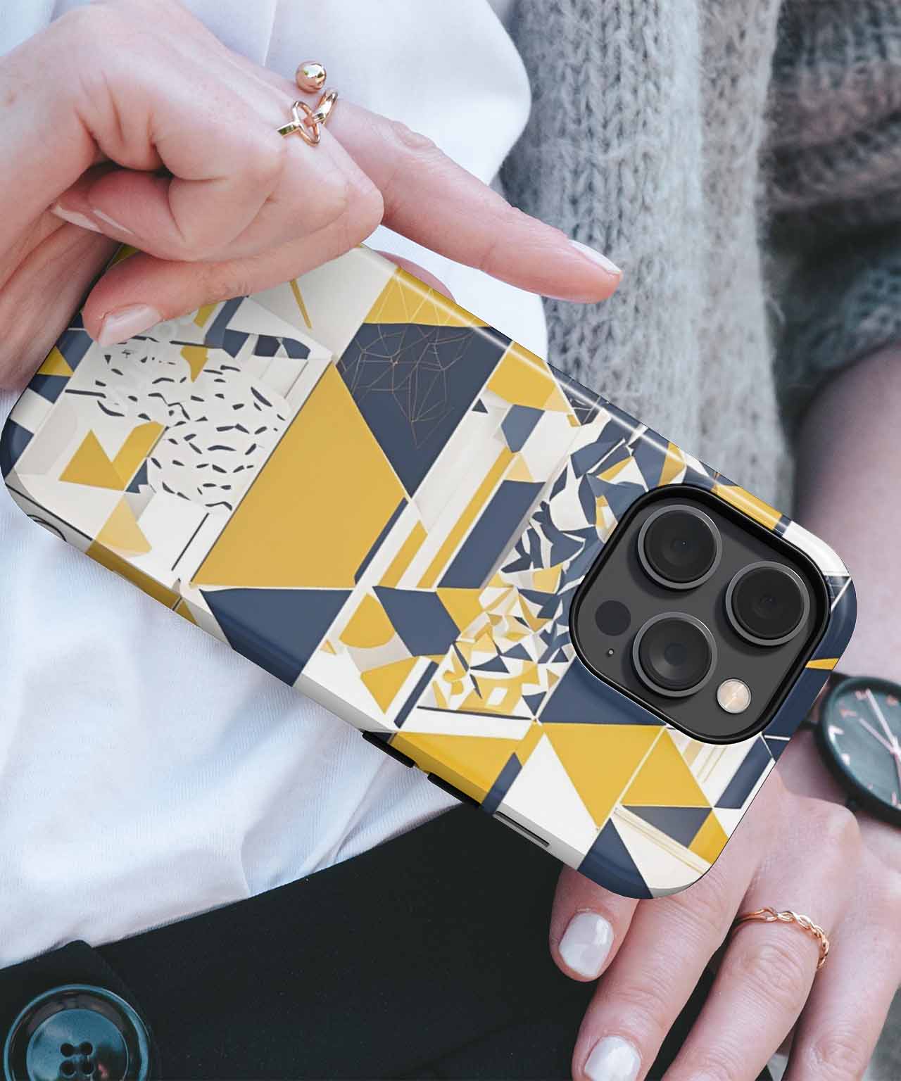 Bright Geometric Chaos and Harmony iPhone case Case Cazify - Delivery Canada
