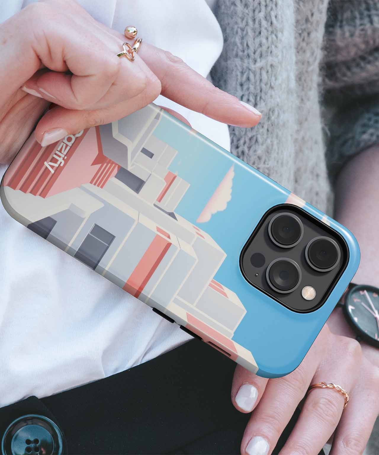 Bright Sunny Steps to Nowhere iPhone case Case Cazify - Delivery Canada