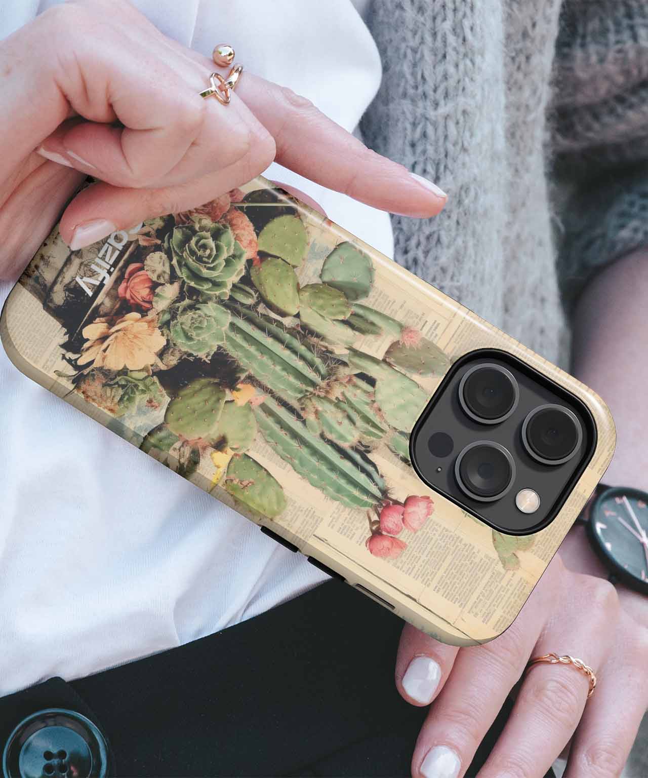 Cactus Party in a Pot iPhone case Case Cazify - Delivery Canada