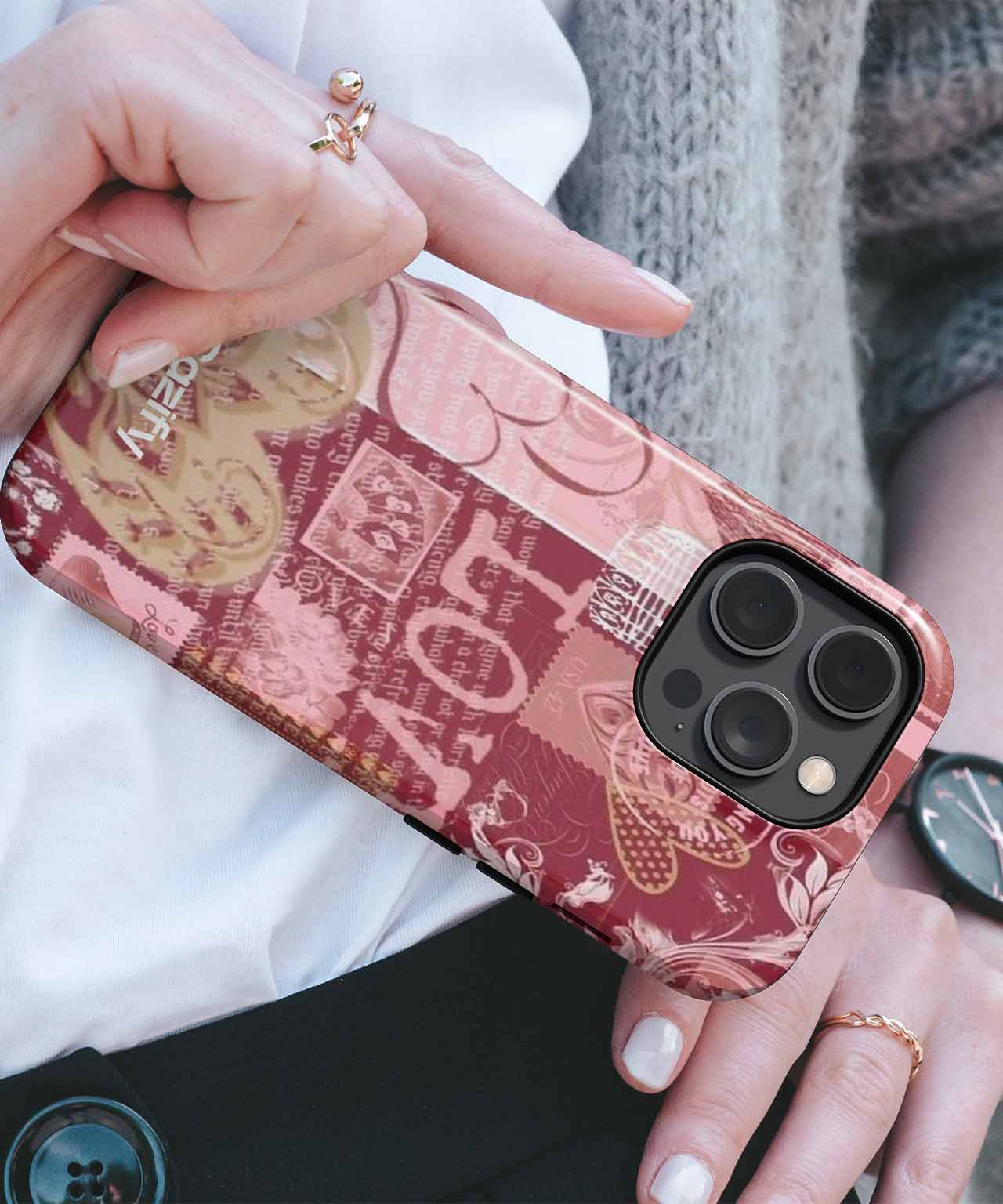 Charming Hearts and Love Kisses iPhone case Case Cazify - Delivery Canada