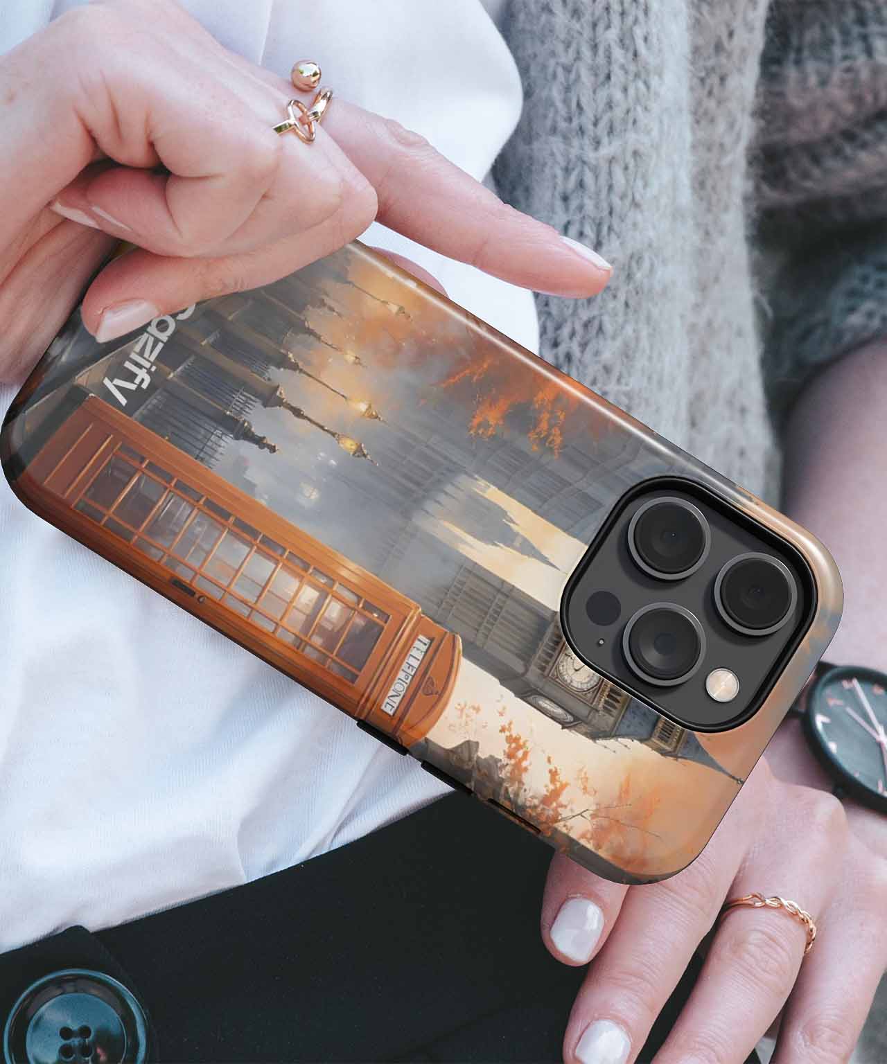 Charming London Evening with Big Ben iPhone case Case Cazify - Delivery Canada