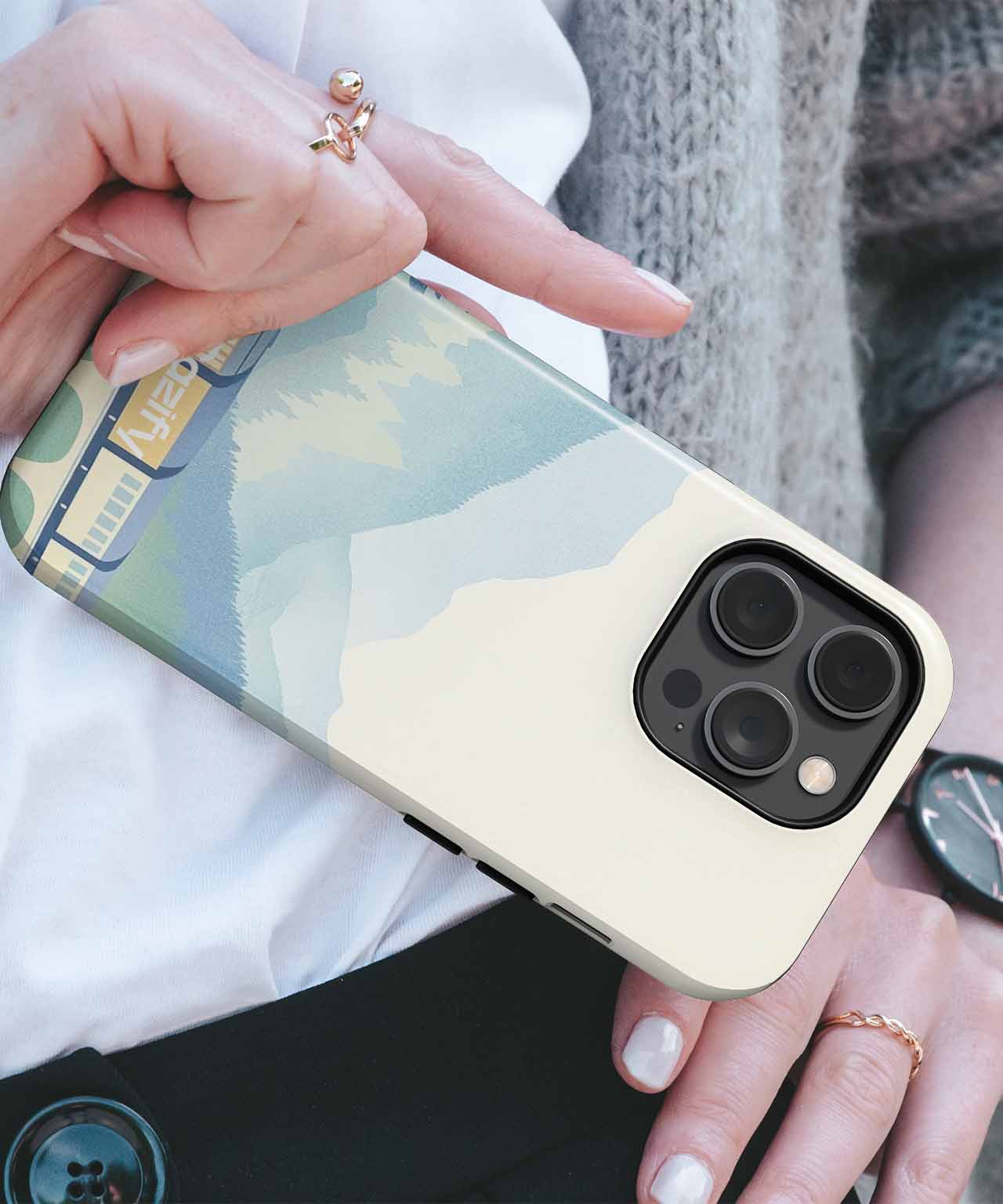 Charming Train Adventure Through Mountains iPhone case Case Cazify - Delivery Canada