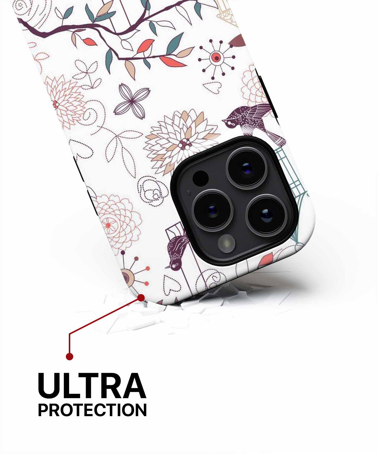 Charming Whimsical Bird and Cage Design iPhone case Case Cazify - Delivery Canada