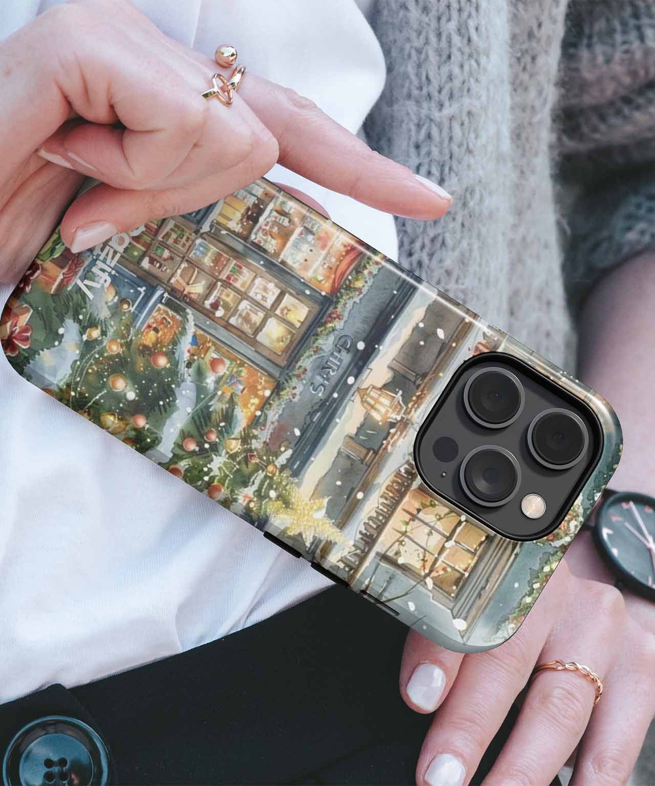 Charming Winter Wonderland Storefront iPhone case Case Cazify - Delivery Canada