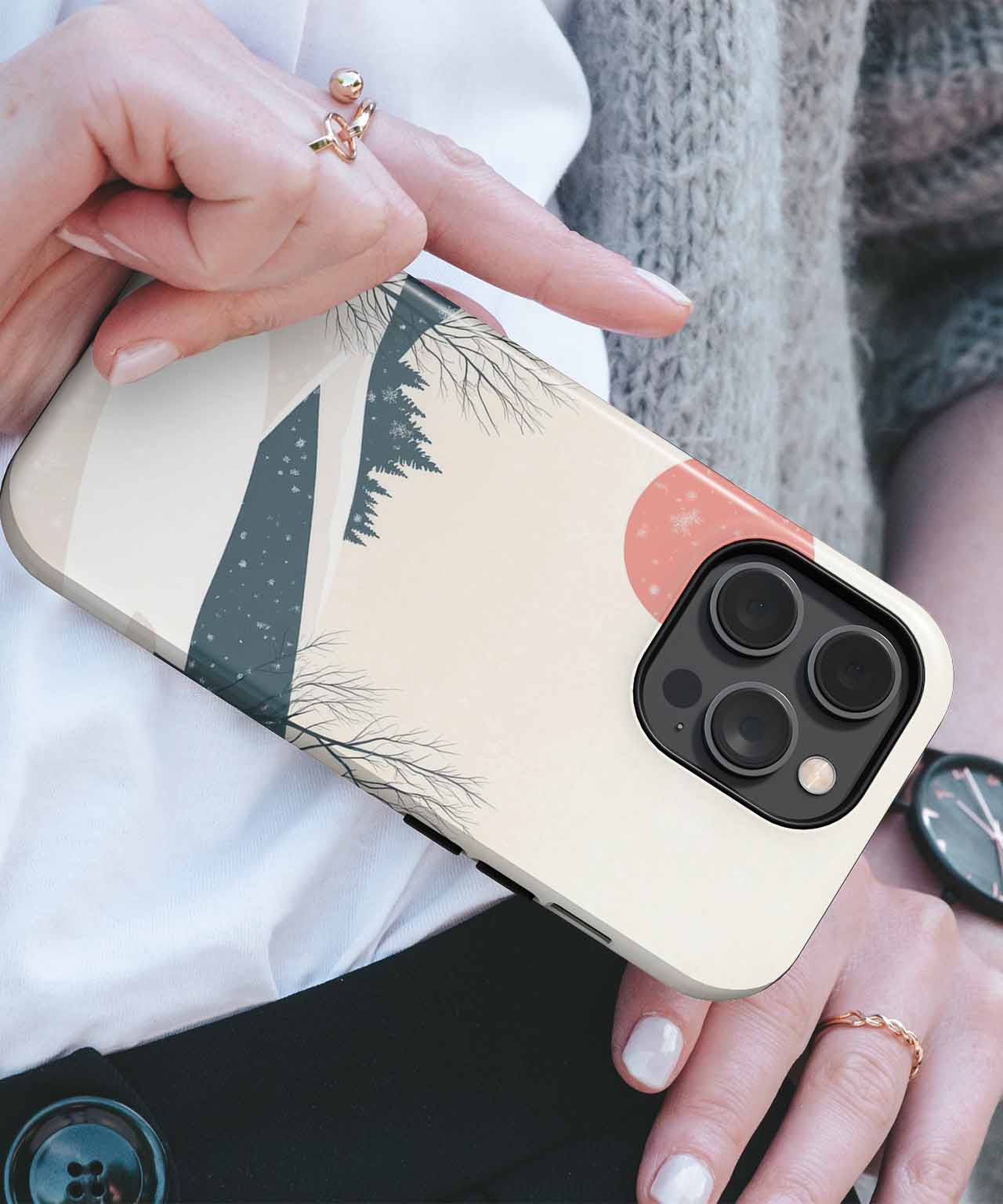 Charming Winter Wonderland with a Sunny Twist iPhone case Case Cazify - Delivery Canada