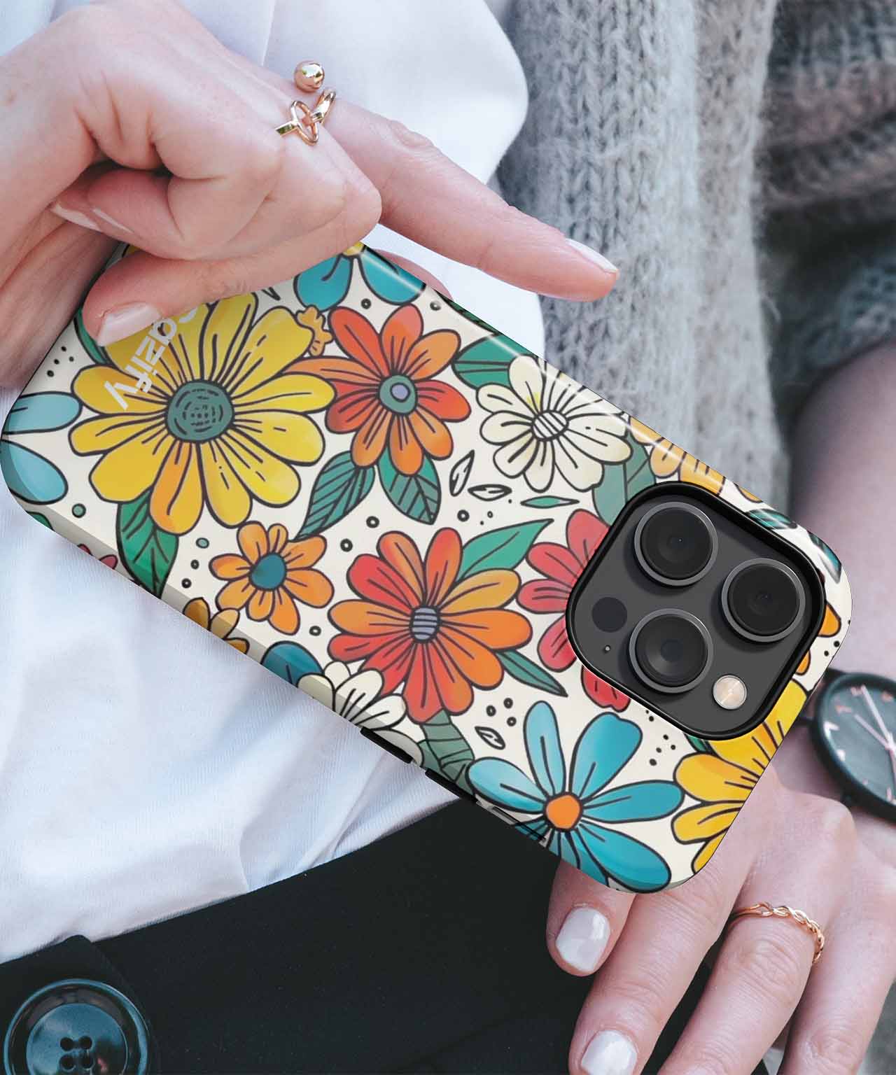 Cheerful Blooms of Spring Delight iPhone case Case Cazify - Delivery Canada