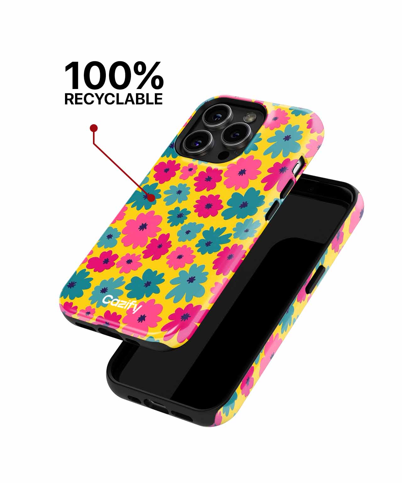 Cheerful Blossom Explosion of Colors iPhone case Case Cazify - Delivery Canada