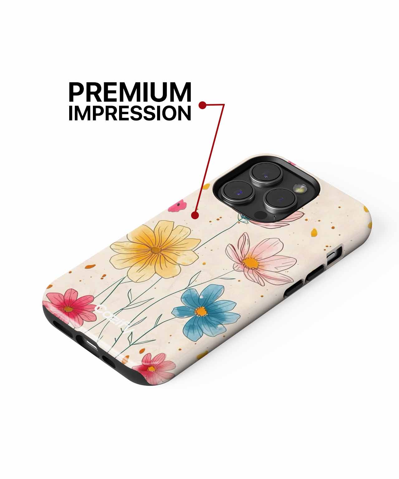 Cheerful Blossoms Dancing in the Breeze iPhone case Case Cazify - Delivery Canada