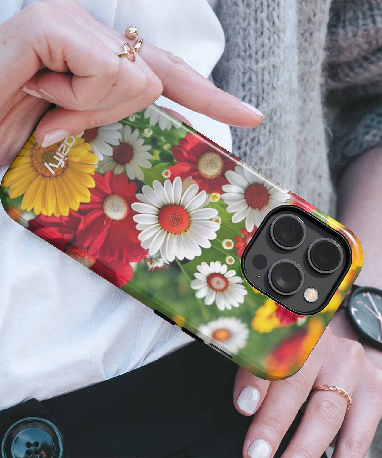 Cheerful Floral Explosion Full of Colors iPhone case Case Cazify - Delivery Canada
