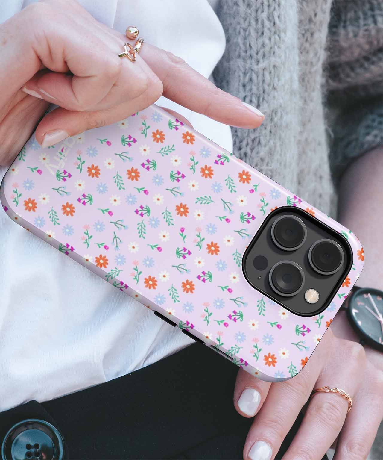 Cheerful Floral Fantasy Wallpaper iPhone case Case Cazify - Delivery Canada