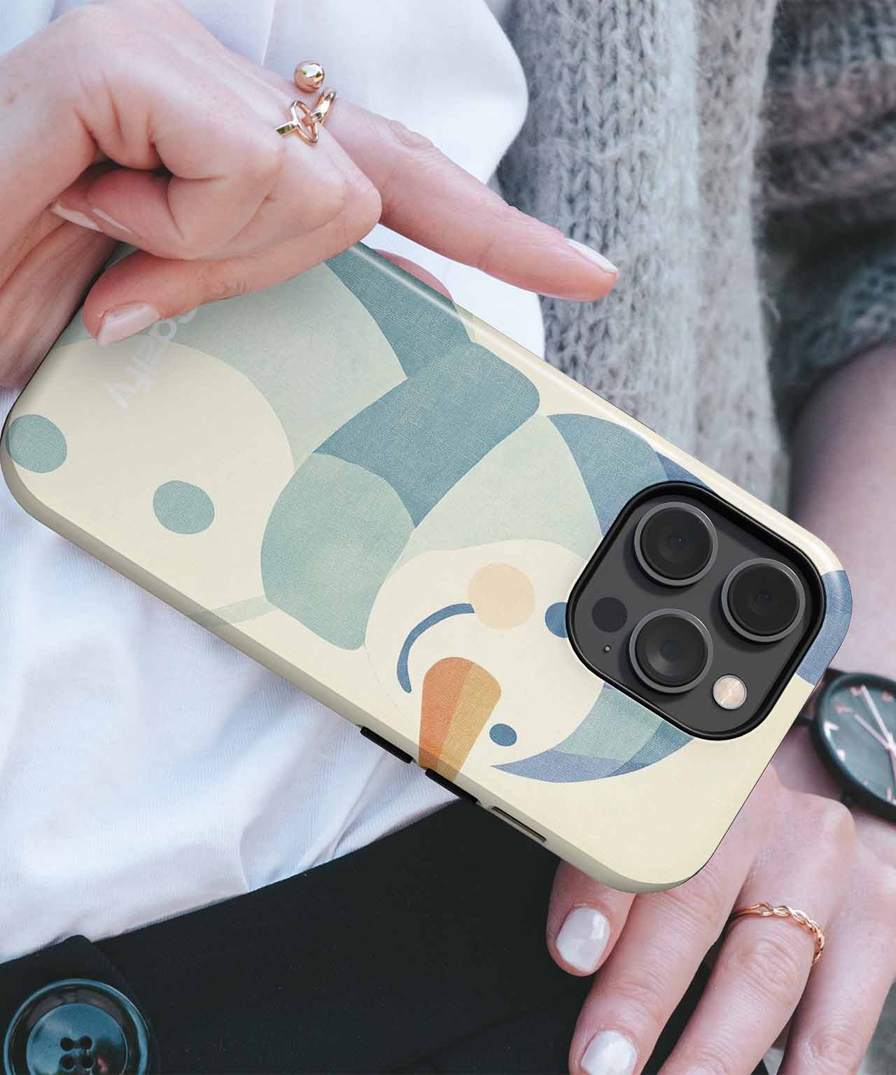 Cheerful Frosty Friend with a Hat iPhone case Case Cazify - Delivery Canada