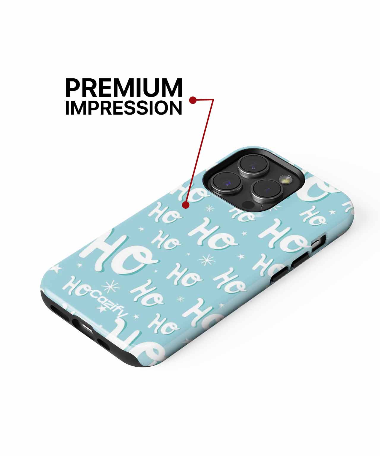 Cheerful Ho Ho Holiday Fun iPhone case Case Cazify - Delivery Canada