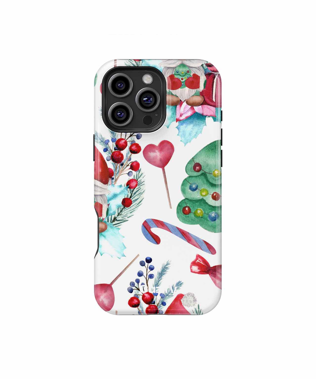Cheerful Holiday Gnomes and Treats Pattern iPhone case Case Cazify - Delivery Canada